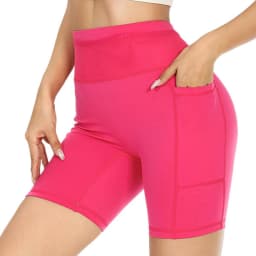 Mens Womens Mul-Pockets Compression Marathon Running Shorts Exercise Training Jogging Cycling Fitness Tights Shorts Quick Drying