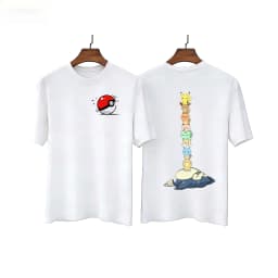 Summer New Pok É Mon All Staff Cartoon Pure Cotton Adult/children Loose Plus Size Short Sleeved Breathable T-shirt
