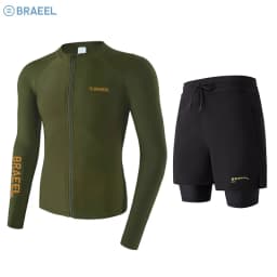 Long Sleeve Man Swimsuit 2026 Quick-Dry UV-Protective Men Rash Guard for Surfing Long Sleeve Surfing Suit