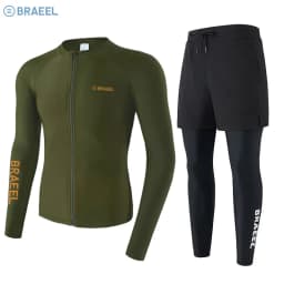 Long Sleeve Man Swimsuit 2026 Quick-Dry UV-Protective Men Rash Guard for Surfing Long Sleeve Surfing Suit