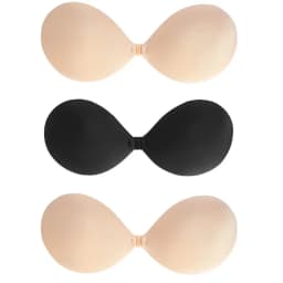 1/2/3pcs Sujetador Women'S Bra Invisible Push Up Bra Self-Adhesive Silicone Seamless Front Closure Sticky Backless Strapless Bra