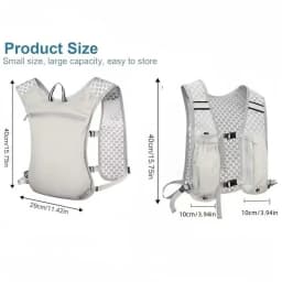 Unisex Running Hydration Vest, Water-Resistant Breathable Hydration Backpack for Running Hiking Cycling Trail Marathon Sports