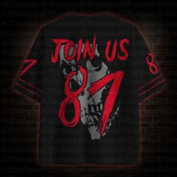 2026 New Movie Sports Fashion Adult and Children's Short Sleeve V-neck Street Eye Clothing Gothic Style Horror Fans Gift
