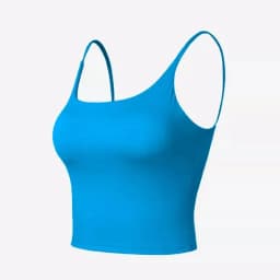 Women's U-Neck Spaghetti Strap Strappy Back Sports Bra Fixed Cups Quick Dry Naked Feel for Yoga Gym