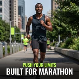 Men's High Waist Compression Running Shorts Quick Dry Breathable Gym Workout Marathon Shorts with Pockets