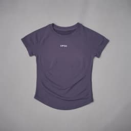 DFDK Women Round Neck Sports T Shirt Breathable Short Sleeve Elastic Slim Fit Casual Tee Gym Yoga Running Training Workout Top