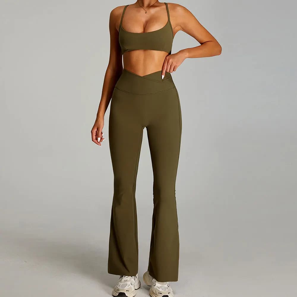 Women Outfits Yoga Suit 2PCS Sports Set Quick-Drying Gym Set Women Tracksuit Running Workout Short Sleeves Sports Yoga Clothing