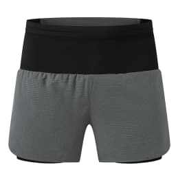 Mens 2 in 1 Marathon Running Shorts Around Pockets Outdoor Sports Training Exercise Fitness Hiking Shorts Breathable Quick Dry