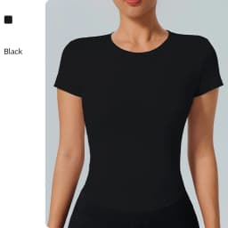 Sports Tops Quick-drying Women's Fitness Running Yoga Short Sleeve Moisturizing Wounding Elastic Breathable Yoga T-shirt