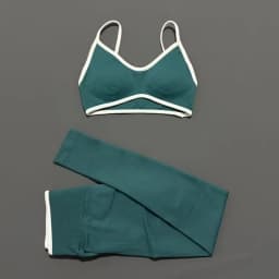 2 Pieces Trim Yoga Set Women Thin Strap V Neck Sports Bra High Waist Leggings High Elastic Breathable Fitness Workout Sportswear