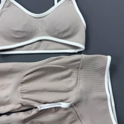 2 Pieces Trim Yoga Set Women Thin Strap V Neck Sports Bra High Waist Leggings High Elastic Breathable Fitness Workout Sportswear