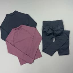 2 Pieces Gym Set Women Crew Neck Thumb Hole Long Sleeve Slim Crop Shirt Scrunch Butt Leggings Stretchy Soft Yoga Pilates Suit