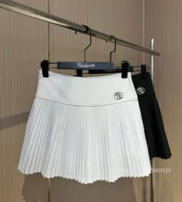 PL Summer Golf Women's Polo Shirts Mesh Breathable Short Sleeve Top Quick-dry T-Shirt Pleated Golf Skort Sports Tennis Skirts