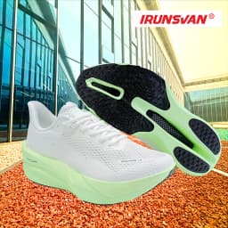 IRUNSSurface People's Light Running Shoes Full Palm Carbon Plate Sports Shoes Breathable Marathon Men's and Women's Styles