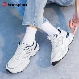 Baasploa Women Walking Shoes Plus Size 35-42 Lightweight Mesh Breathable Casual Sneakers Comfort Soft Female Outdoor Sport Shoes
