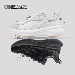 ONEMIX 2026 Winter Training Running Shoes for Men Sport Shoes Leather Warm Wear-resistant Female Jogging Shoes Walking Sneakers