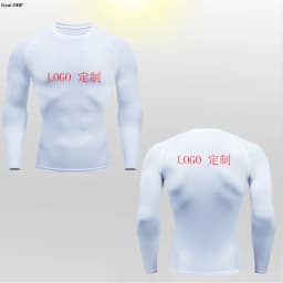 Customized LOGO for Men's T Shirt Tight Clothing Long Sleeved Short Sleeved Quick Drying Tight Fitting GYM Sports Running Shirts