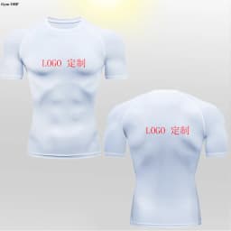Customized LOGO for Men's T Shirt Tight Clothing Long Sleeved Short Sleeved Quick Drying Tight Fitting GYM Sports Running Shirts
