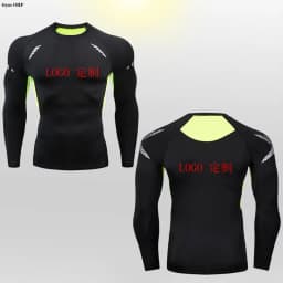 Customized LOGO for Men's T Shirt Tight Clothing Long Sleeved Short Sleeved Quick Drying Tight Fitting GYM Sports Running Shirts