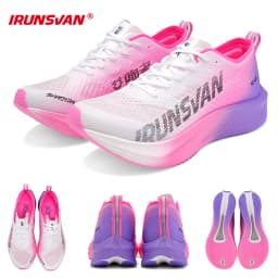 IRUNSVAN HEAT 2.0 Carbon Plate Sneakers Marathon Racing Professional Running Shoes Men Athletic Training Sport Shoes