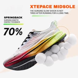 Xtep 2000km 3.0 Running Shoes For Men Spring Sneakers Cushioning Training Jogging Wear-Resistant Lightweight 875119110032