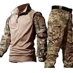 Camo Suits Tactical Shirts Training Sets Multi-pocket Work Pants Outfit Combat Tops Windproof Hunting Clothes Wear-resisting