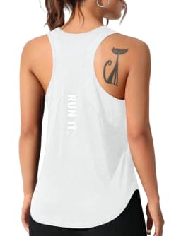 Women's Stitched Letters Quick-Drying Sports Vest, Breathable Net yoga Sportswear, Tennis Uniform Cycling Suit, Daily Wear
