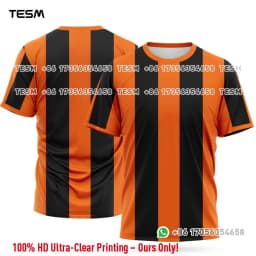TESM Retro Football Jersey 1974 Style #14 Print Orange Soccer Fan Shirt Men Beach Tennis Padel & Volleyball Training