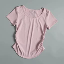 New Summer Cool Sunscreen Sports Top for Women's Mesh Breathable Quick-drying Yoga Suit Short-sleeved Slimming Fitness Suit
