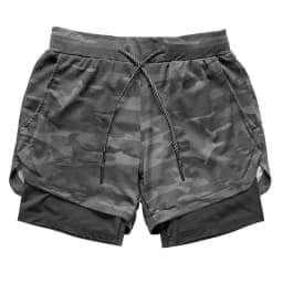Men's Running Shorts 2 In 1 Fitness Sport Workout Training Shorts Breathable Quick Dry Double Layer Summer Beach Gym Shorts Men