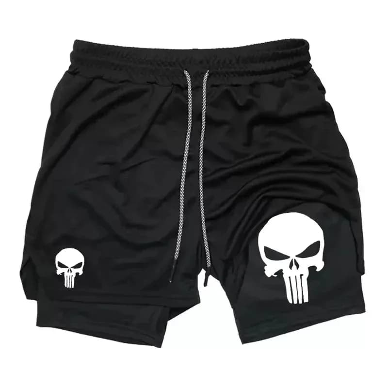 2-in-1 Men's Performance Shorts New Sports Quick Drying Shorts with Phone Pocket Comprehensive Summer Gym Fitness Running Shorts