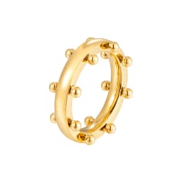 Simple Stainless Steel PVD Plated Gold Non Fading Ring Low Allergy Waterproof Jewelry Suitable for Women's Gifts