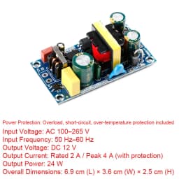 10W AC-DC Converter Module AC 110V 220V 120V 230V to 5V 2A 3A DC Switching Power Supply Low Ripple Power Board