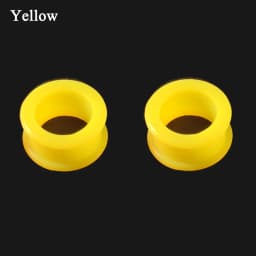 Pair Flexible Silicone Flexible Skin Ear Tunnels Plugs Ear Hollow Flesh Gauges Piercing Expander Earring Body Jewelry Earlets