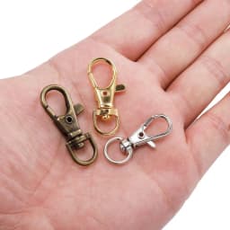 10pcs/lot Key Chain Ring Outdoor Backpack Bag Parts Snap Hook Swivel Trigger Lobster Clasp For DIY Craft Jewelry Making Supplies