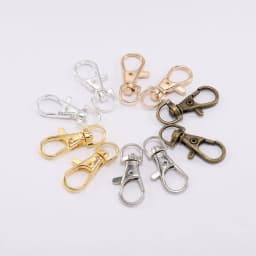 10pcs/lot Key Chain Ring Outdoor Backpack Bag Parts Snap Hook Swivel Trigger Lobster Clasp For DIY Craft Jewelry Making Supplies