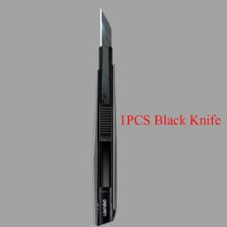 Deli Retractable Box Cutter Utility Knife Carbon Steel Self-Locking Design Cutting Tools Wallpaper Carton нож Stationery Supplie