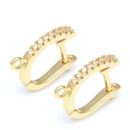 Handmade Earrings Jewelry Material Classic Zircon Earring Hooks Accessories For Women DIY Dangle Earrings Jewelry