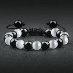 High Quality Blue Tiger Eye Stone Bracelet Adjustable Size Braided Onyx Beads Bracelets&Bangles Men Minimalist Jewelry Pulseras