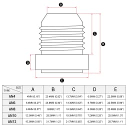 Top Quality Aluminum AN4 6 8 10 12 AN Straight Male Weld Fitting Adapter Weld Bung Nitrous Hose Fitting Silver