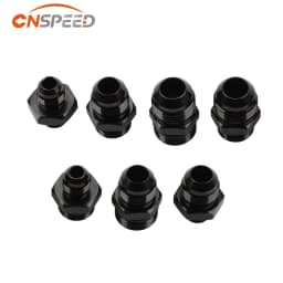 Male Adapter Fitting Black ORB-6 ORB-8 ORB-10 O-ring Boss to AN6 6AN AN8 8AN AN10 10AN 6061-T6 Aluminum Car Flare Fitting Black