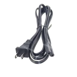 18AWG Universal Wall Cable US NEMA-1-15P to IEC320 C7 AC Power Cord Compatible with Vizio E-M-Series HDTV,Sharp,Smart LED TV
