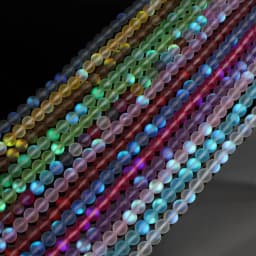 Matte AB Austrian Crystal Round Loose Beads For Jewelry Making Glitter MoonStone Beads Diy Bracelet 15'' Strands 6 8 10 12mm