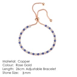 ZHOUYANG Tennis Bracelets For Women Sparking Zircon Jewerlly Rose Gold Color Handmade Friends Gift Cute Jewelry Wholesale H017