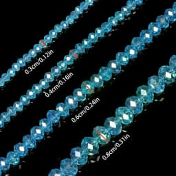AB Clear Austria Faceted Crystal Rondelle Glass Bead Loose Spacer Beads For Jewelry Making DIY Bracelet Necklace 3/4/6/8/10/12mm