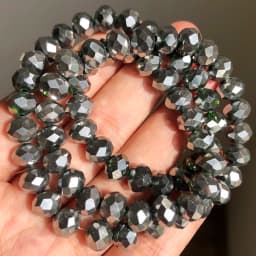 AB Clear Austria Faceted Crystal Rondelle Glass Bead Loose Spacer Beads For Jewelry Making DIY Bracelet Necklace 3/4/6/8/10/12mm
