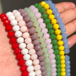 AB Clear Austria Faceted Crystal Rondelle Glass Bead Loose Spacer Beads For Jewelry Making DIY Bracelet Necklace 3/4/6/8/10/12mm