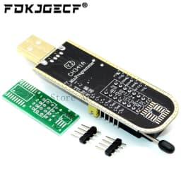 CH341A 24 25 Series EEPROM Flash BIOS USB Programmer Module + SOIC8 SOP8 Test Clip + 1.8V adapter + SOIC8 adapter DIY KIT