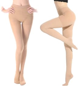 Compression Pantyhose 20-30 mmHg for Women Gradient Compress Stockings Prevent Varicose Veins Release Fatigue Edema Opaque