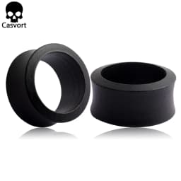 Casvort 2PCS Piercing Wood Ear Plugs Tunnels Body Jewelry Ear Gagues Fashion Women Men Expanders Earring Gift